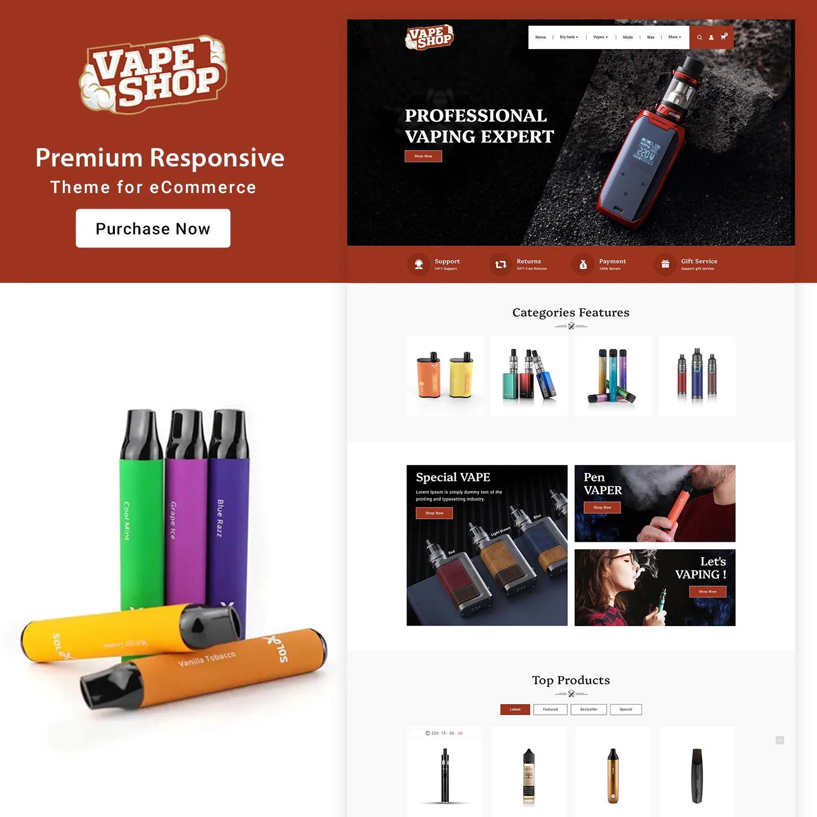 kolorowe e-papierosy, gradient obudowy, stylowe urządzenia vaping, moda e-papieros, akcesoria vaping - E papieros - Etsy Polska