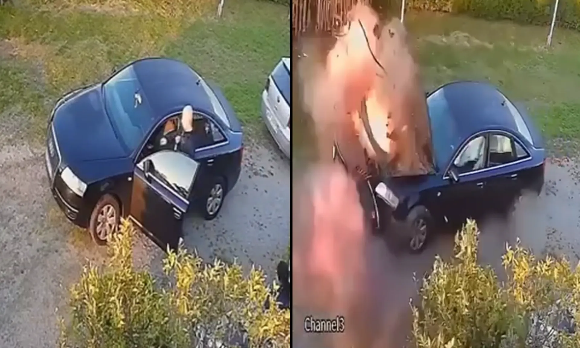 sprzedawca samochodu absurdalna oferta wybuchający silnik - Silnik wyleciał w powietrze. Wszystko uchwyciła kamera