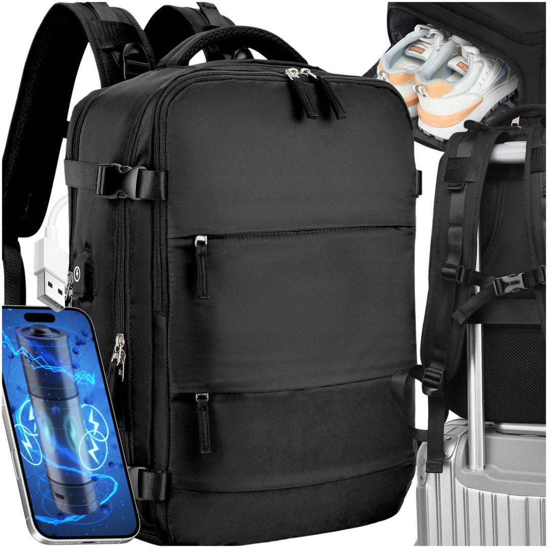 e-papieros w ręce bagaż podręczny, Hifancy w plecaku samolot - Plecak Do Samolotu 40x25x20 Kompaktowy Bagaż Podręczny Rayaner ...