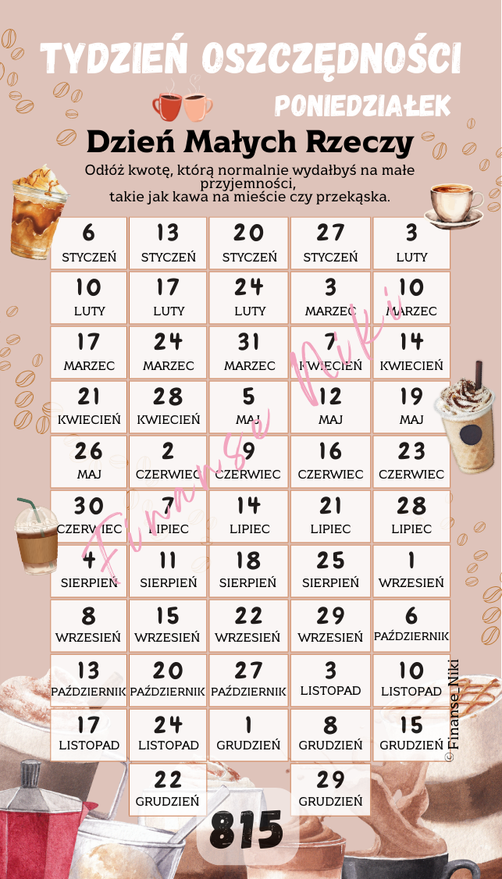 menu luksusowe, co kupić za oszczędności, lista przyjemności, pieniądze na marzenia - Tydzień Oszczędności 2025 Finanse_Niki