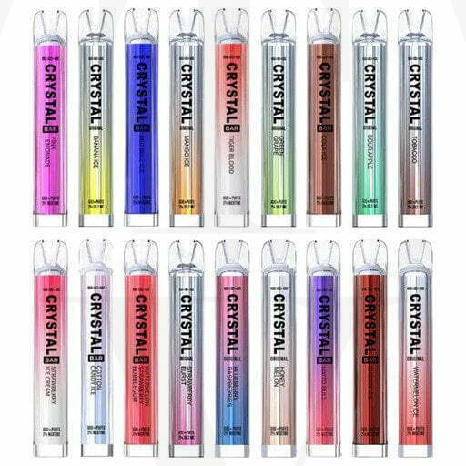 wiele jednorazowych e-papierosów podróż, Crystal Bar duża ilość bagaż - CRYSTAL - BANANA ICE - 10 SZT. (2025) -