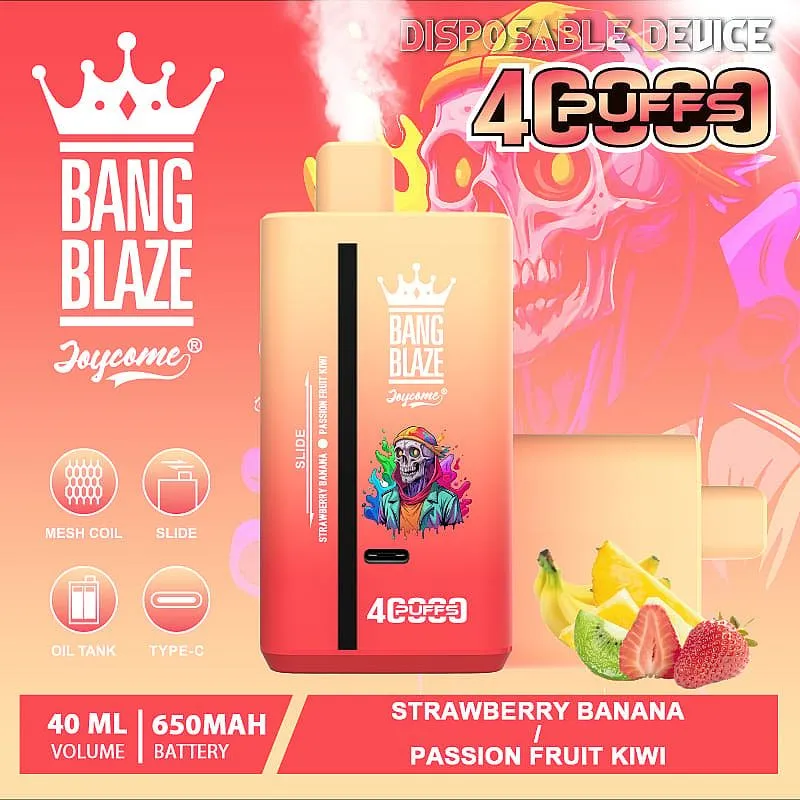 Bang Blaze 40000 Puffs,jednorazowe e-papierosy,test e-papierosów,mocne e-papierosy,Dual Mesh Coil