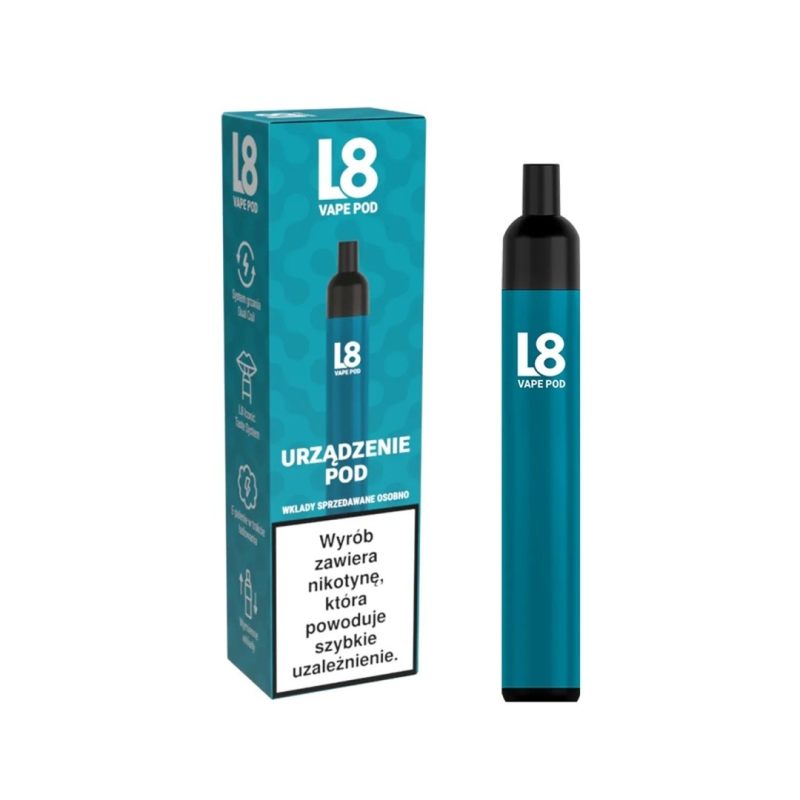 L8 Vape ładowanie USB, wolna ładowarka e-papierosa, ładowanie L8 komputer, bezpieczne ładowanie vape - Urządzenie L8 Vape Blue
