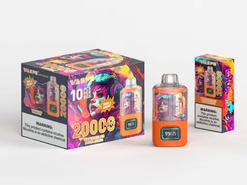 Waspe 20000 Dual Mesh e-papieros, technologia Dual Mesh vape, podwójna grzałka e-papieros, Waspe 20000 produkt - WASPE 20000 PUFFS Dual Mesh Box 0% 2% 3% 5% Nicotine Disposable ...