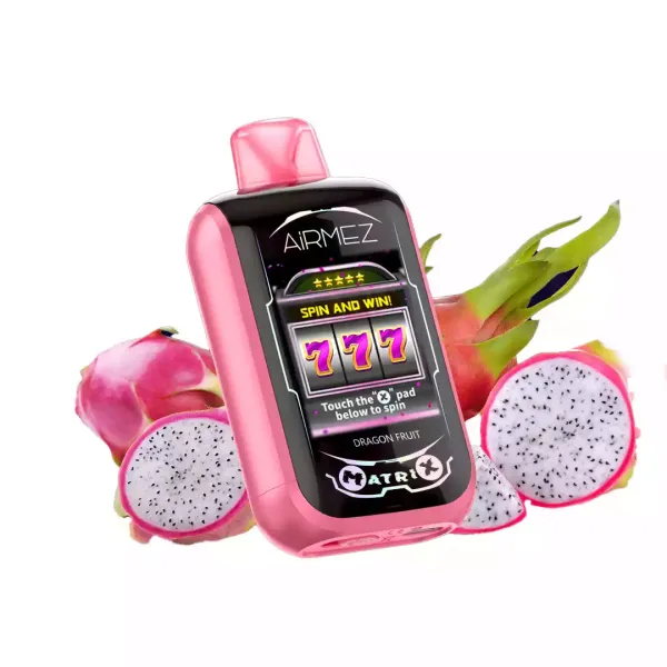 Airmez Matrix 30000 e-papieros ekran dotykowy, ręka dotykająca vape, interaktywny e-papieros - AIRMEZ MATRIX Pro 30K Puffs Touch Screen Low Nicotine Bulk Buy ...