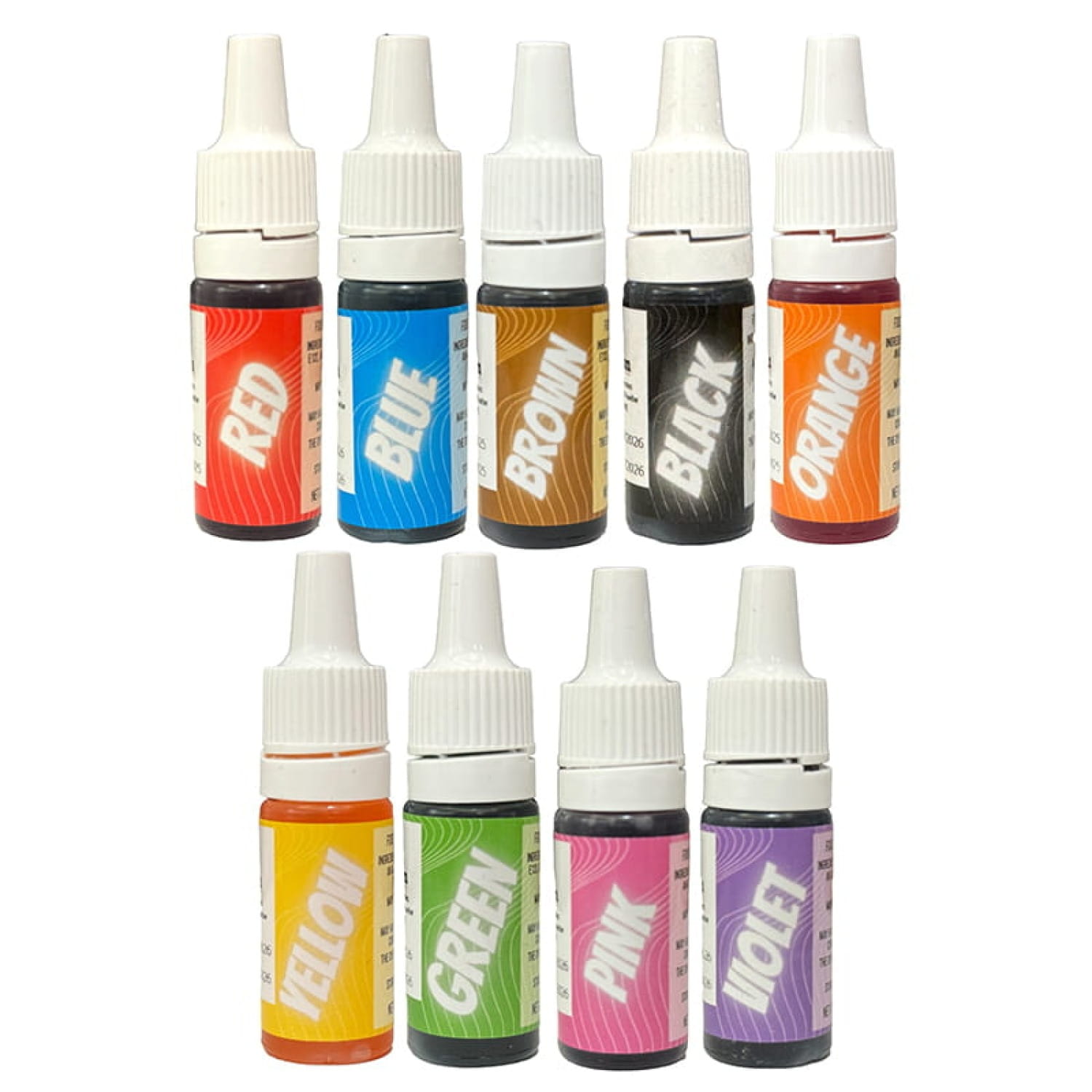 kolorowe liquidy e-papieros barwniki spożywcze zęby plamy - NAJLEPSZE! WYDAJNE BARWNIKI SPOŻYWCZE W PŁYNIE ZESTAW 9 KOLORÓW ...