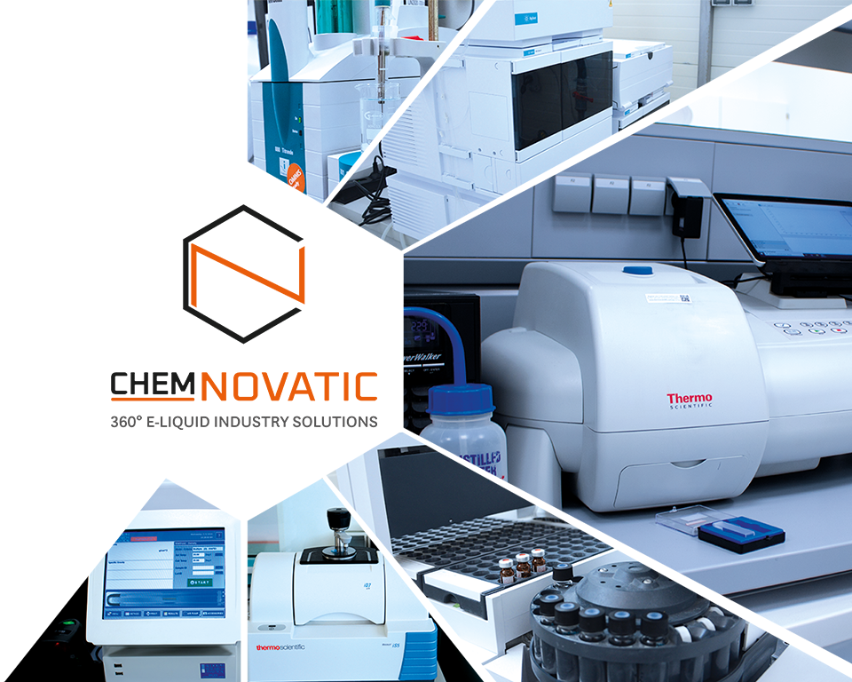 badania laboratoryjne e-papierosów, testy jakości vape, analiza emisji laboratoryjnej, sprzęt do badań e-liquidów - Laboratory tests & laboratory analysis | CHEMNOVATIC