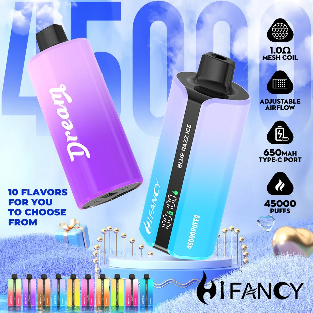 Hifancy Dream e-papieros, mesh coil technologia zbliżenie, nowoczesny vape - EU Warehouse HIFANCY DREAM 45000 Puffs Disposable Vape Wholesale ...