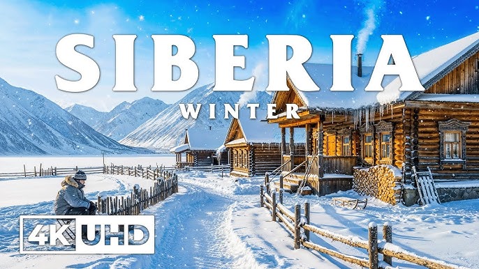 Syberia mróz góry lodowe krajobraz, ekstremalne zimno lód, vaping motyw mrozu - Winter in Siberia 4K – Frozen Taiga, Endless Snowfields & Rivers With  Arctic Ambience
