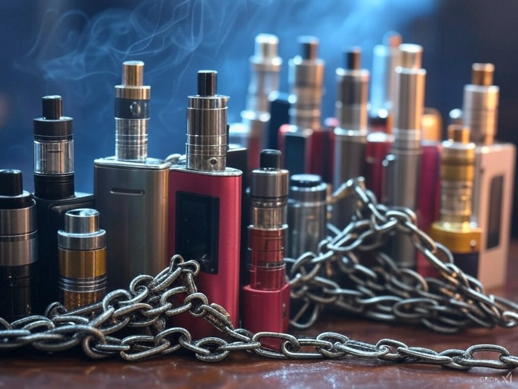 chain vaping intensywne wapowanie, osoba z e-papierosem przed komputerem, nadmierne użycie vape, Hifancy Dream - What is chain vaping? - Container News