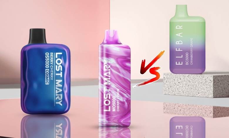 Elf Bar Lost Mary pojedynek e-papierosy walka boks porównanie - Lost Mary vs Elf Bar: Battle of the Best Disposable Vapes