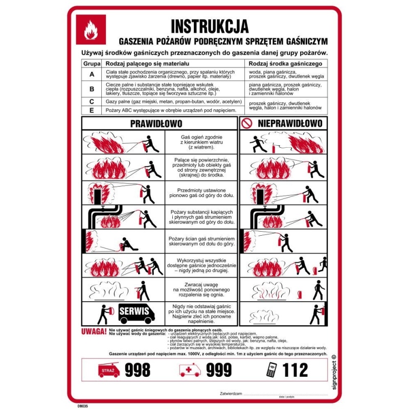 e-papieros samozapłon instrukcja ratunkowa gaszenie nagły wypadek - Instrukcja PPOŻ. DB035 Instrukcja gaszenia pożarów podręcznym ...