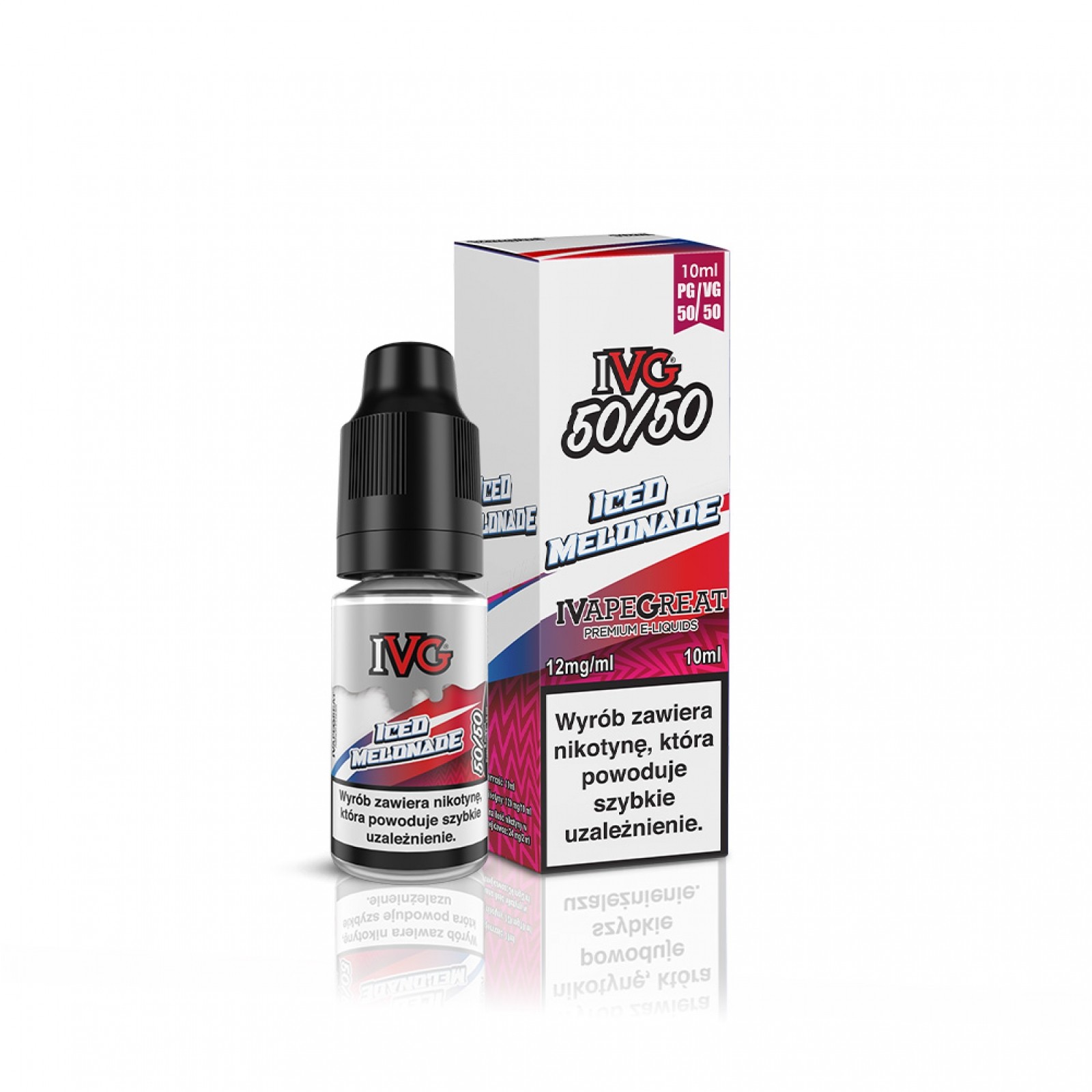 podatek od liquidu vape, akcyza na płyn do e-papierosa, gwóźdź do trumny vape, rosnące opłaty liquid - Liquid do e-papierosa IVG 50/50 Iced Melonade 10ml - e-papierosy.pl