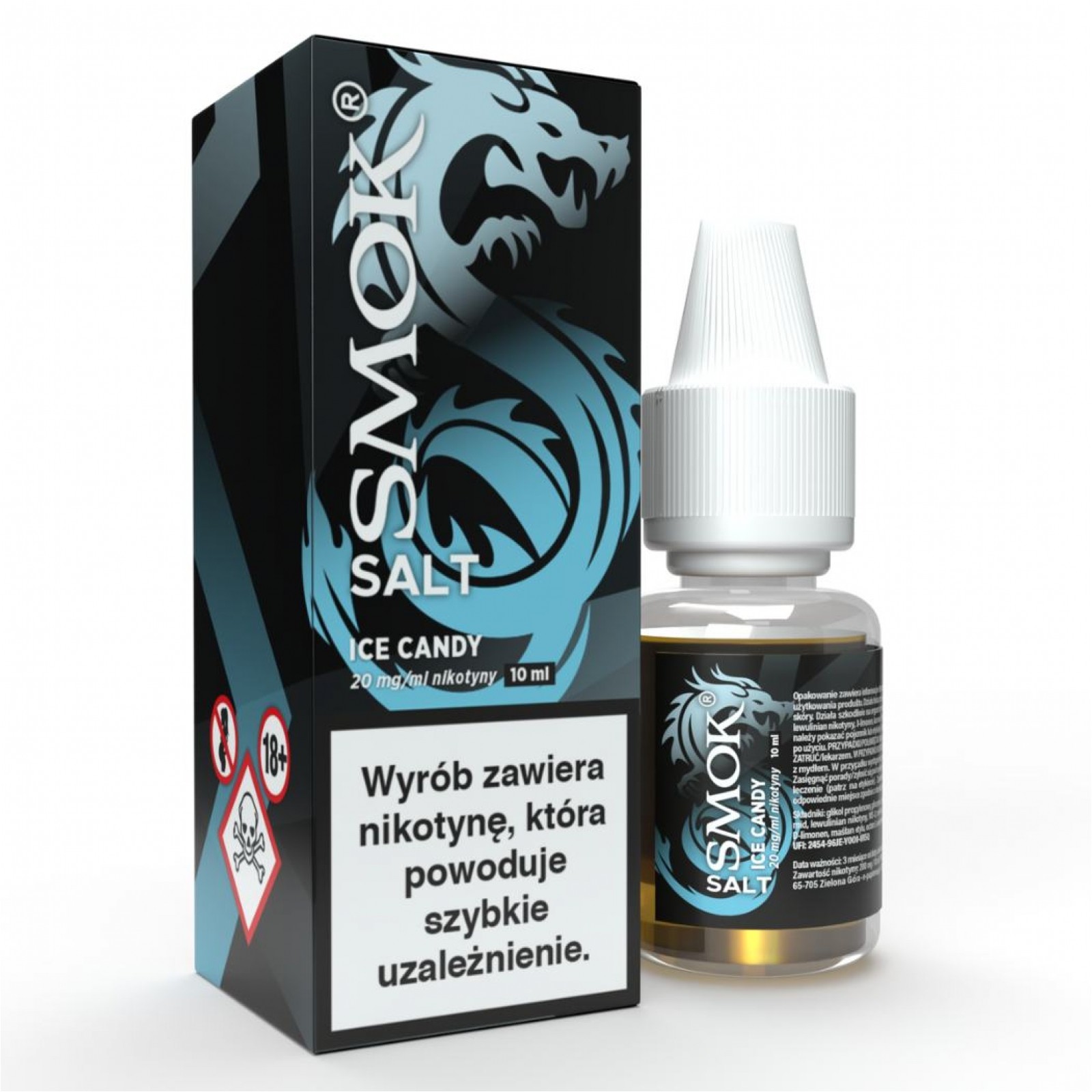 słodki smak mózg, insulina vaping, satysfakcja sensoryczna, oszukać głód vape - Liquid SMOK Salt 10ml Ice Candy 20mg - strefajednorazowek.pl