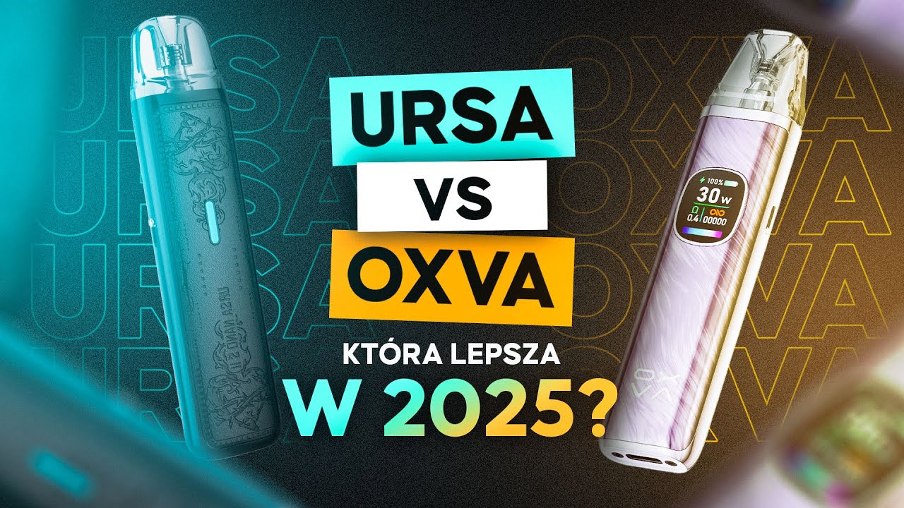 Vape Oscary 2025, trofeum e-papieros, ranking jednorazówek, złote e-papierosy, nagrody vaping - URSA vs OXVA - Co wybrać w 2025 roku?
