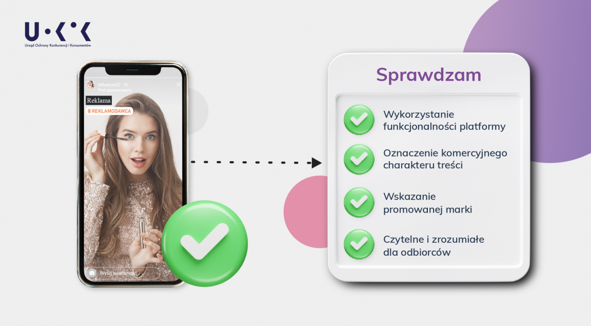 UOKiK monitoring influencerów, szeryf w internecie, zakaz reklamy e-papierosów, koniec dzikiego zachodu social media - Oznaczanie treści reklamowych przez influencerów Rekomendacje UOKiK