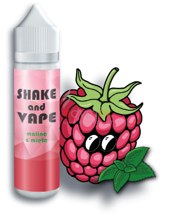 owoce cytrusowe mięta liquidy vape, bezpieczne smaki e-papierosa, odświeżające aromaty vape - Shake and vape - malina z miętą - Shake and Vape / PREMIX ...