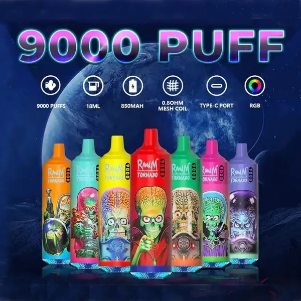 1 randm torando 9000 vape puff