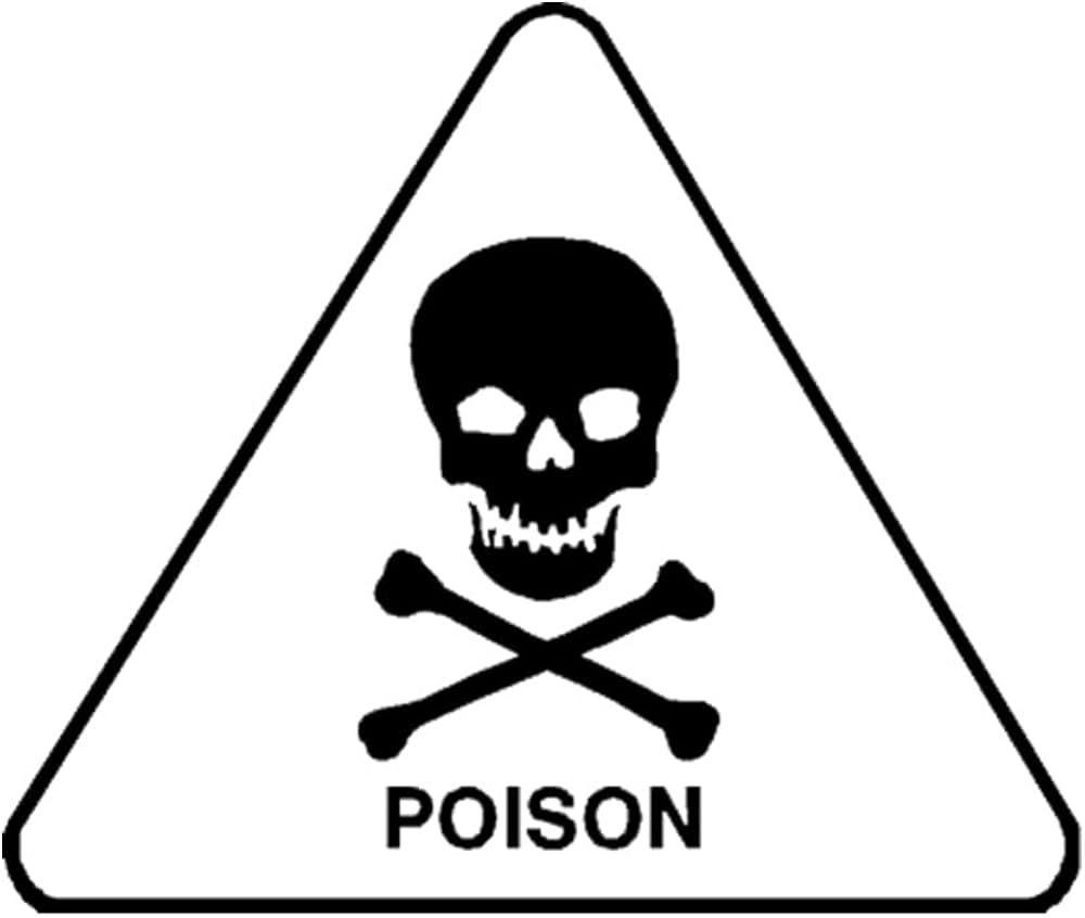 e-papieros ostrzeżenie czaszka piszczele, piktogram GHS06 vape, symbol toksyczny e-liquid, biały romb czerwona obwódka czarna czaszka - XLNB Ostrzeżenie naklejka samochodowa trucizna czaszka ...