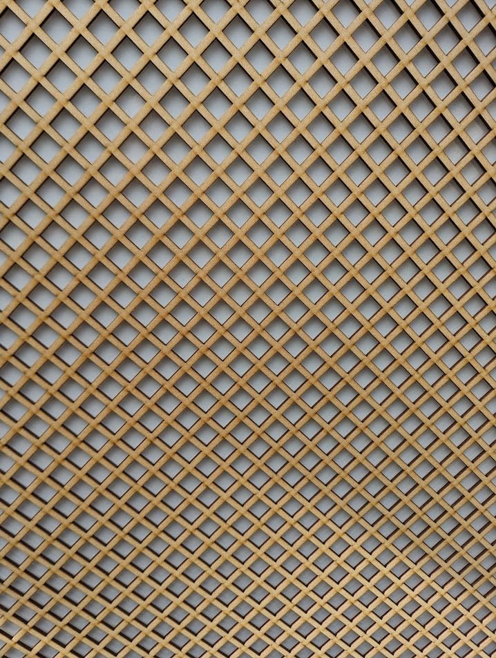 QUAQ laserowo wycinana siatka grzewcza - Drewniana siatka wycinana laserowo z płyty MDF o grubości 6 mm do ...