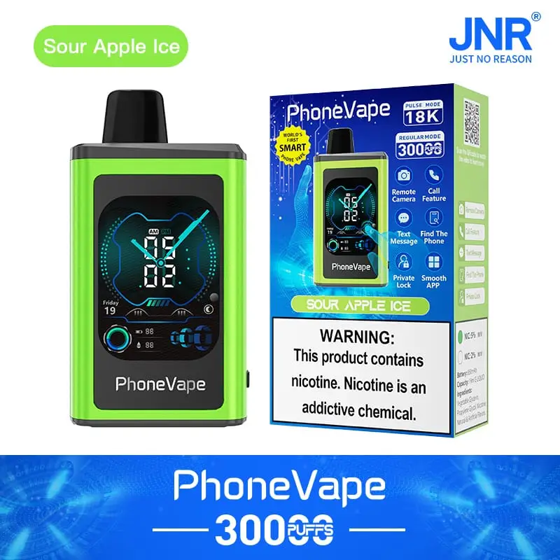 E-papieros smartfon, nowoczesny vape z ekranem, ewolucja jednorazówek vape, dioda vs ekran vape, inteligentny e-papieros 2026 - JNR Phone Vape 30000 Puffs | 2% nikotyna, 19mL, ekran dotykowy ...