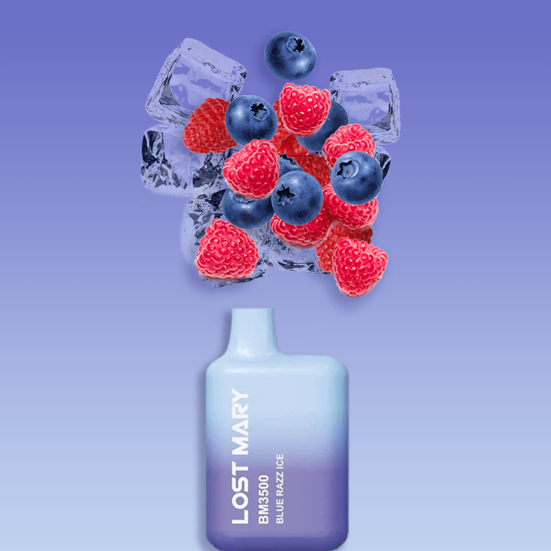 Blue Razz vaping competition, Elf Bar Crystal Lost Mary comparison, niebieska malina e-papierosy bitwa, vape showdown 2026, ranking blue razz vape - Elf Bar Lost Mary Vape Blue Razz Ice - Buzz Vapes