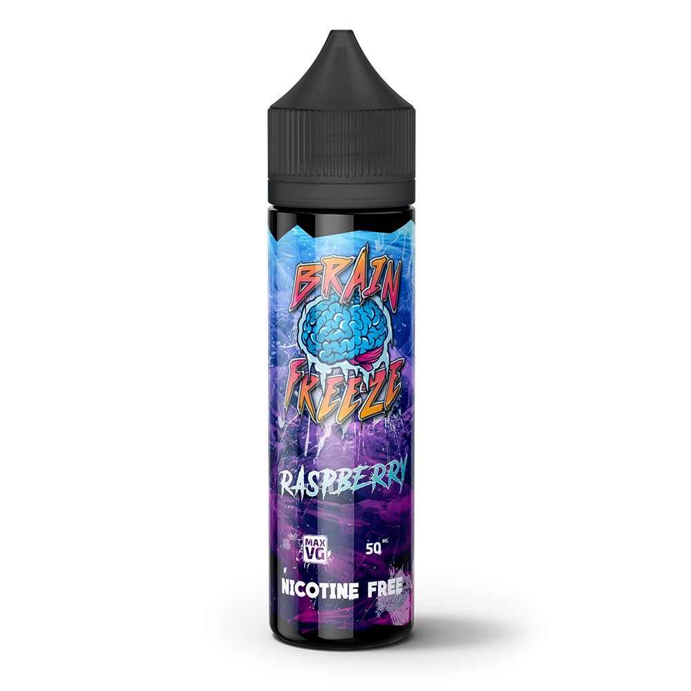 brain freeze vape, ból głowy po wapowaniu, zimno w głowie, gwałtowne schłodzenie podniebienia, e-papieros i zamrożenie mózgu - Brain Freeze – Raspberry 60ml