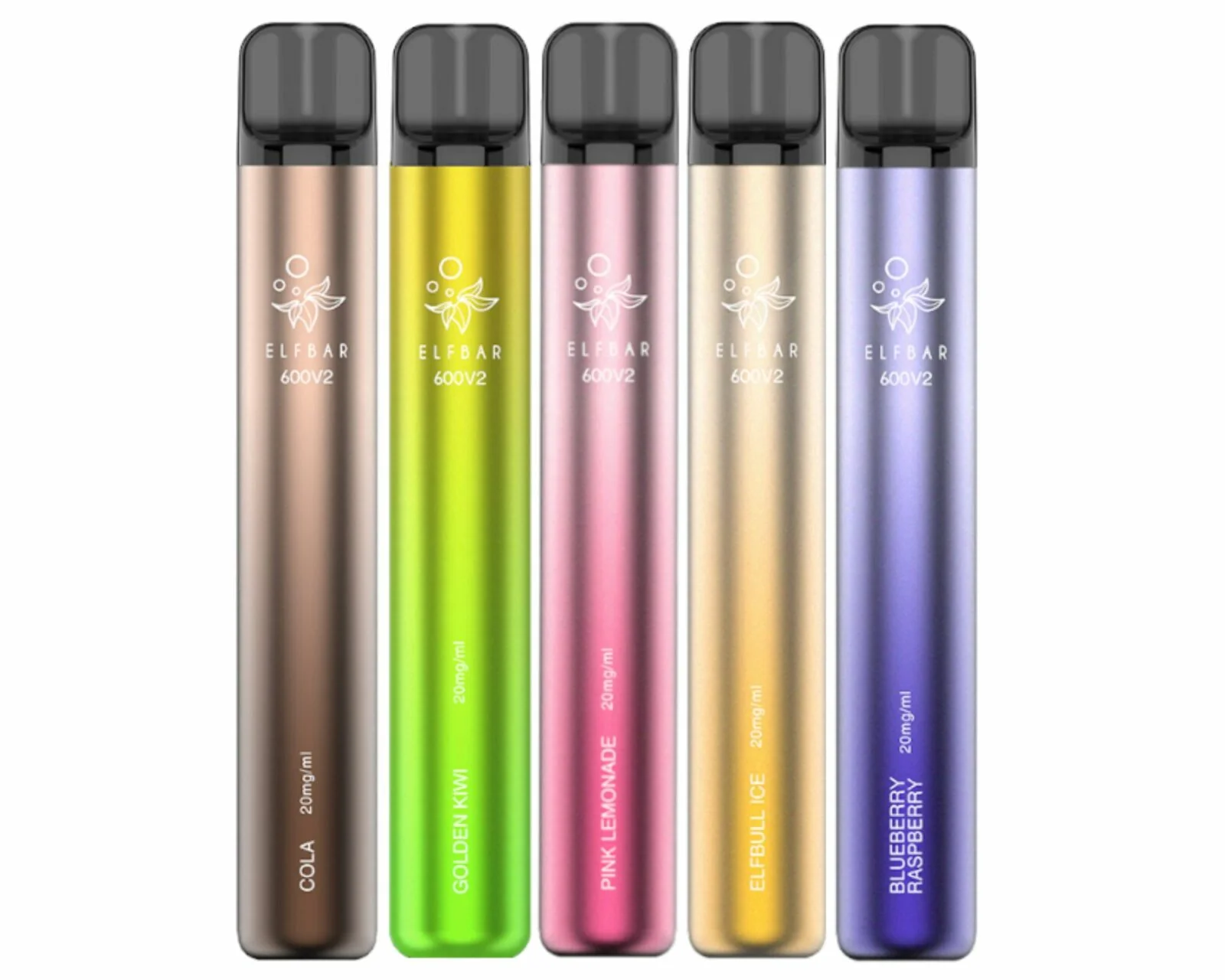 Elf Bar V2 metaliczna obudowa, lśniący e-papieros design, premium vape wygląd - Elf Bar V2 600 Disposable Vape – Vape King