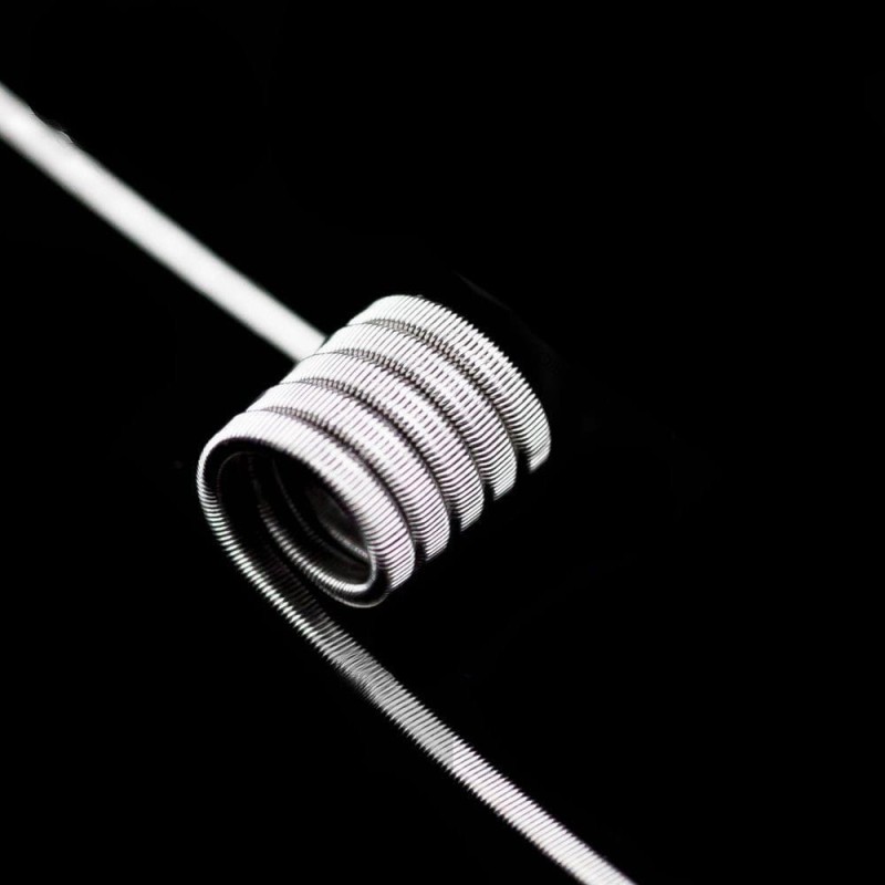 stara grzałka e-papierosa drut - Grzałka Fused Clapton MTL 0.75Ω Ni80 30*2/40GA - Franki Coils