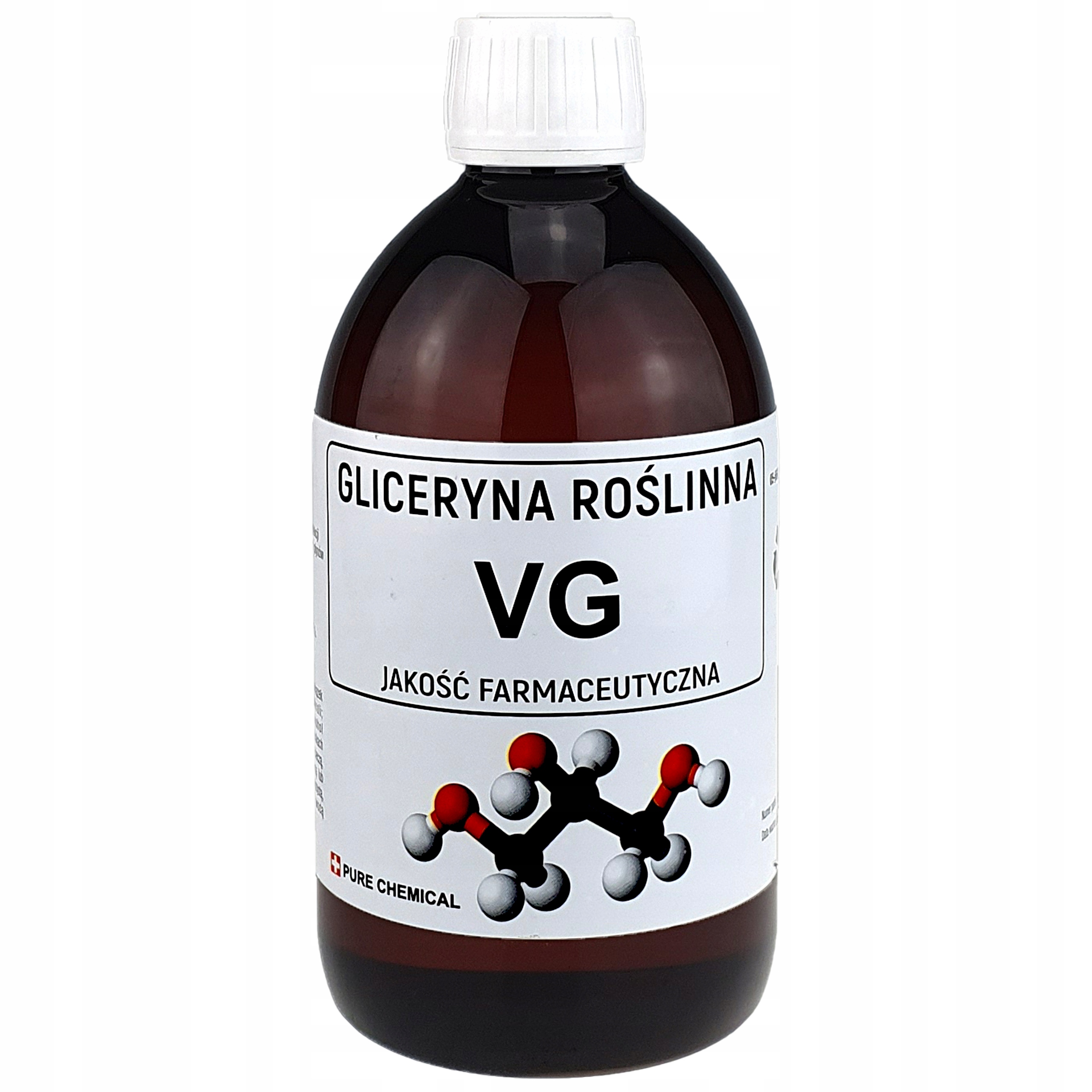 Gliceryna Roślinna VG butelka, gęste chmury vaping, składnik liquidu VG - Gliceryna VG Pure Chemical 630 g 500 ml czystość 99,5 ...