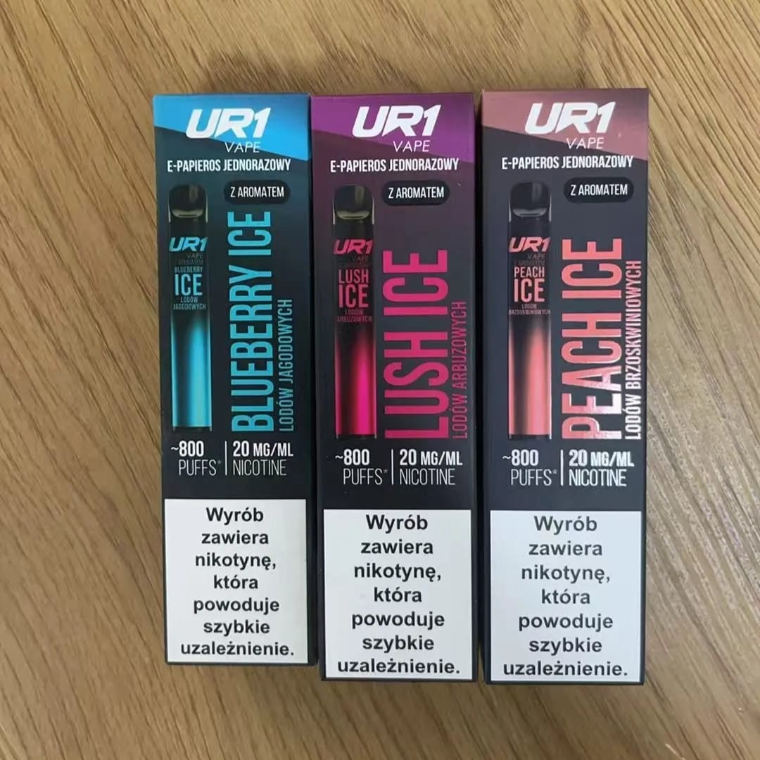początkujący vaper Ur1 Vape, prostota e-papierosa dla początkujących, osoba rzucająca palenie Ur1 - UR1 Vape 800 Puffs Jednorazowy Vape - VapeDream