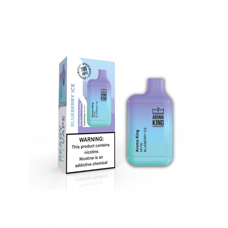 osoba zakochana w smaku vape, jednorazowy e-papieros Blueberry Ice, przyjemność wapowania - Jednorazowy e-papieros Aroma King AK700 Blueberry Ice