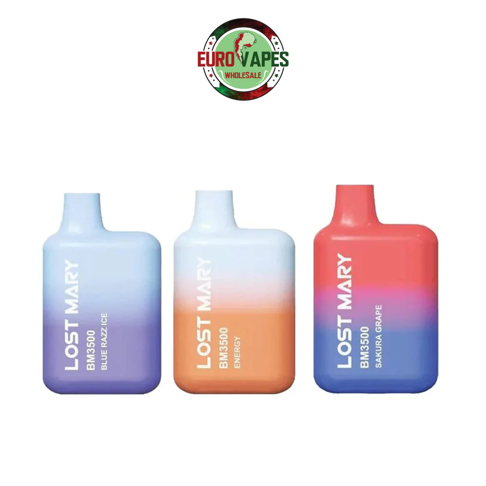 Elux Legend 3500 design, Lost Mary BM3500 design, vape pen vs vape box, porównanie kształtów e-papierosów jednorazowych - Lost Mary 3500 Puffs (Pudełko 10 szt) – Euro Vapes