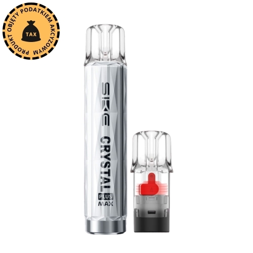 e-papieros intensywny smak, mesh coil vape, bogactwo smaku e-liquidu, grzałka siatkowa, SKE Crystal Plus smak - CRYSTAL PLUS MAX | LIQUIDOWO.PL