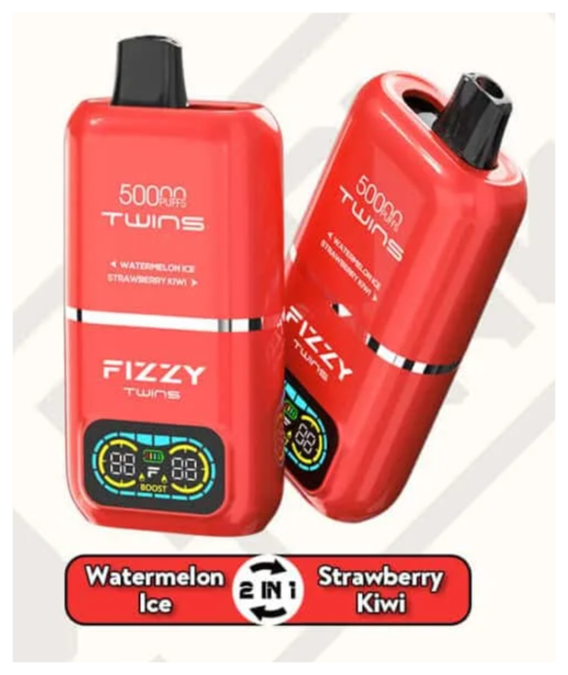 Fizzy Twins 50000 Dual Flavor vape, jednorazówka dwa smaki, e-papieros z przełącznikiem smaków, dylemat wyboru smaku - FIZZY TWINS DWUSMAKOWE 50000 PUFFS - Najlepsze Tanie Jednorazówki ...