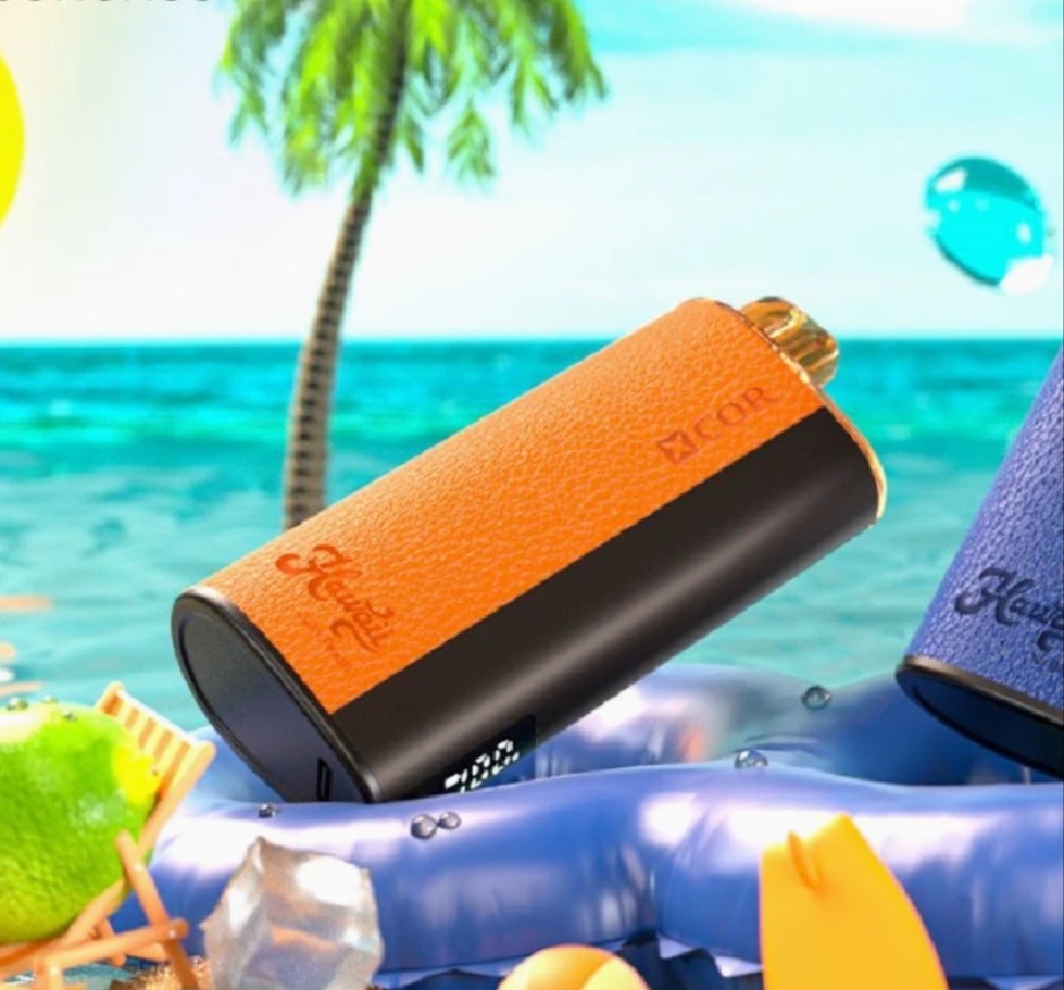 Xcor 12000 Juicy Peach, e-papieros smak brzoskwiniowy, soczyste brzoskwinie, owoce letnie vape, aromat brzoskwini - Hawaii Xcor 12000 Juicy Peach