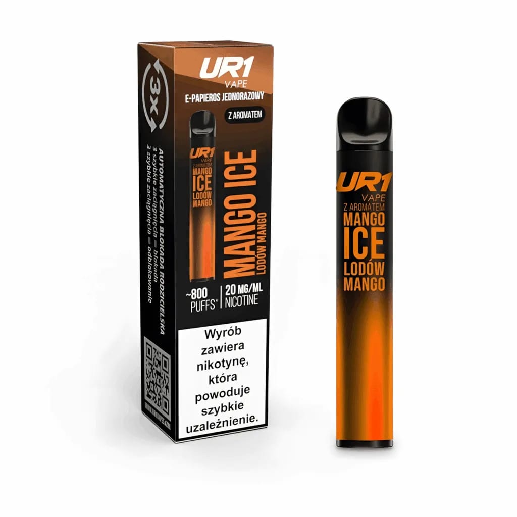 UR1 Vape wydajność buchów, bateria e-papierosa jednorazowego, test liczby zaciągnięć vape - UR1 Vape 800 Puffs Jednorazowy Vape - Vapico Polska