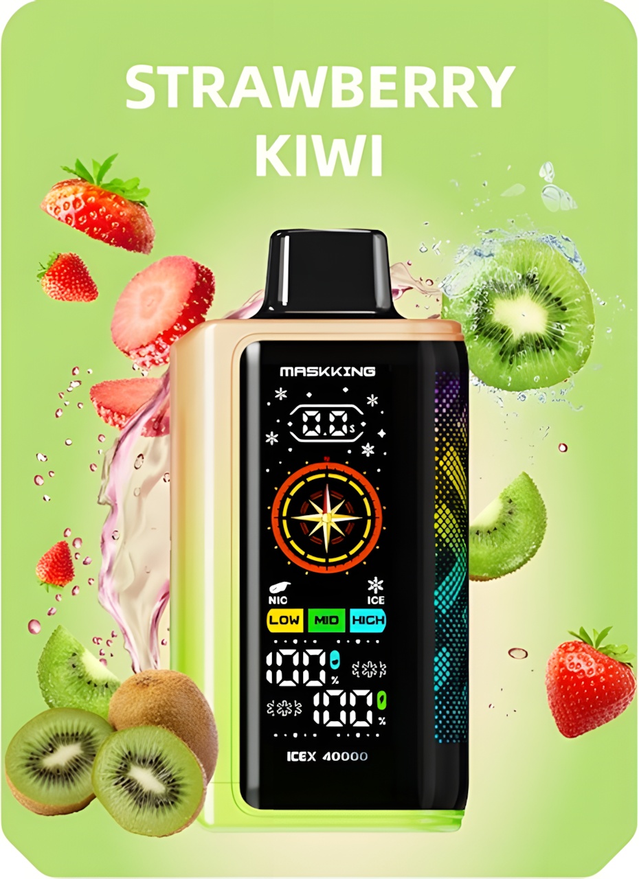 Maskking ICEX dostępne smaki Polska, e-papieros owocowe smaki z lodem, Watermelon Ice, Strawberry Mango Ice, Blueberry Raspberry Ice, Lychee Ice, Peach Ice vape - Maskking ICEX 40000: Najlepszy Wybór 2026 - 40 000 Zaciągnięć