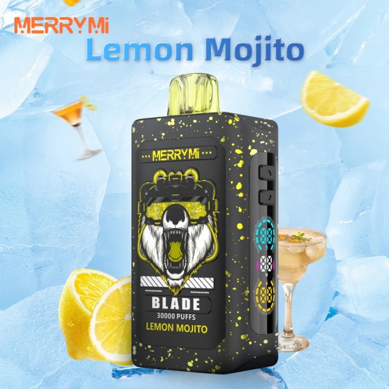 Merrymi Blade 30000 Puffs, duży e-papieros z wyświetlaczem, vape USB-C, jednorazowy e-papieros z ekranem - E-papierosy MerryMi Blade 30 000 Buchów | Jednorazówki