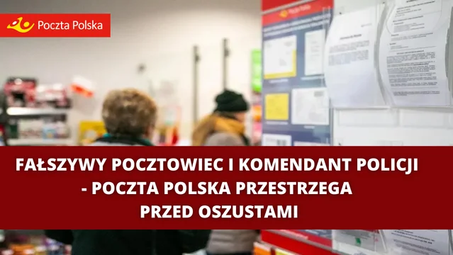 Poczta Polska okienko pracownik pocztowy e-papieros podejrzliwe spojrzenie - Fałszywy pocztowiec i komendant policji - Poczta Polska ...