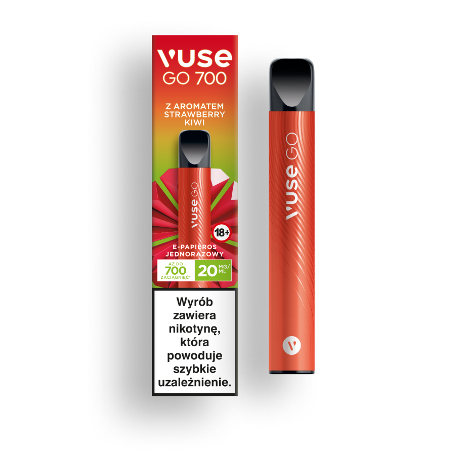Wysoka cena Vuse Go Żabka, drogi e-papieros jednorazowy, przepłacanie za vape, koszt jednorazówki 2026 - Jednorazowy e-papieros Vuse GO Strawberry Kiwi | Vuse