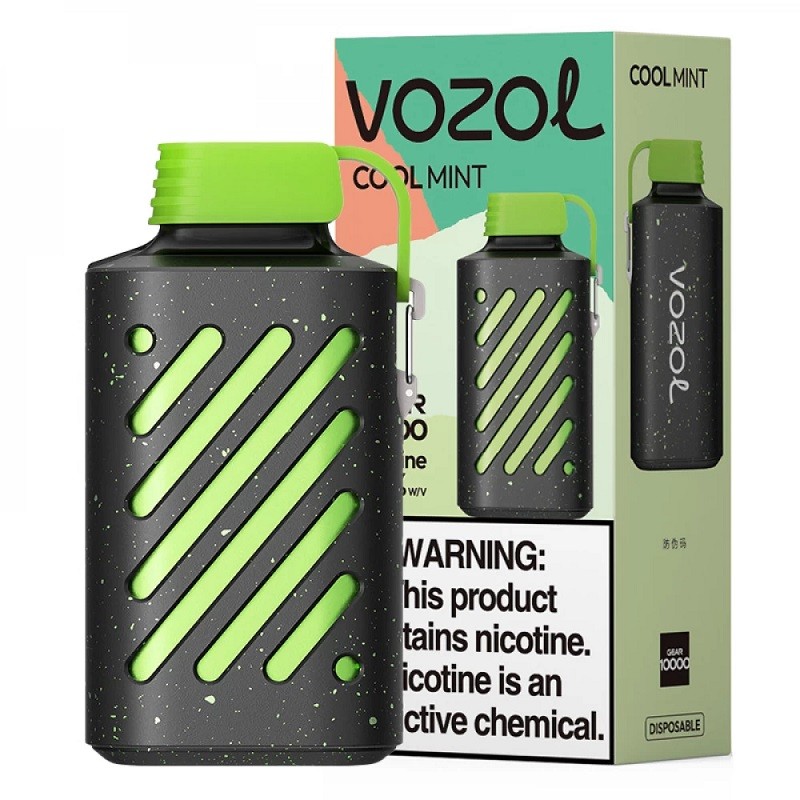 Vozol Gear 10000 e-papieros design taktyczny outdoor - Green Blast - Doświadczenie jednorazowego vapu Vozol Gear 10000