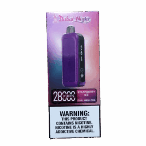 XCOR Dubai Night 28000 Puffs, luksusowy e-papieros, elegancki design vape, wyrafinowany smak jednorazówka, arabski luksus vaping - XCOR DUBAI NIGHT 28000 PUFFS STRAWBERRY ICE -