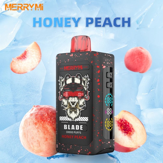 Merrymi Blade 30000 e-papieros test bateria pufy, vape jednorazowy test wydajności - Merry Mi Blade Jednorazowy e-papieros 30000 Buchów o smaku ...