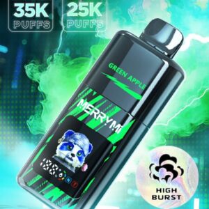 Nowoczesny e-papieros MerryMi Blade 30k w dłoni lub na minimalistycznym tle, ukazujący jego design.
