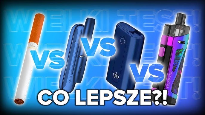 Grafika porównująca waporyzator do suszu z urządzeniem IQOS, podkreślająca ich różnice w zastosowaniu, materiale i mechanizmie działania.