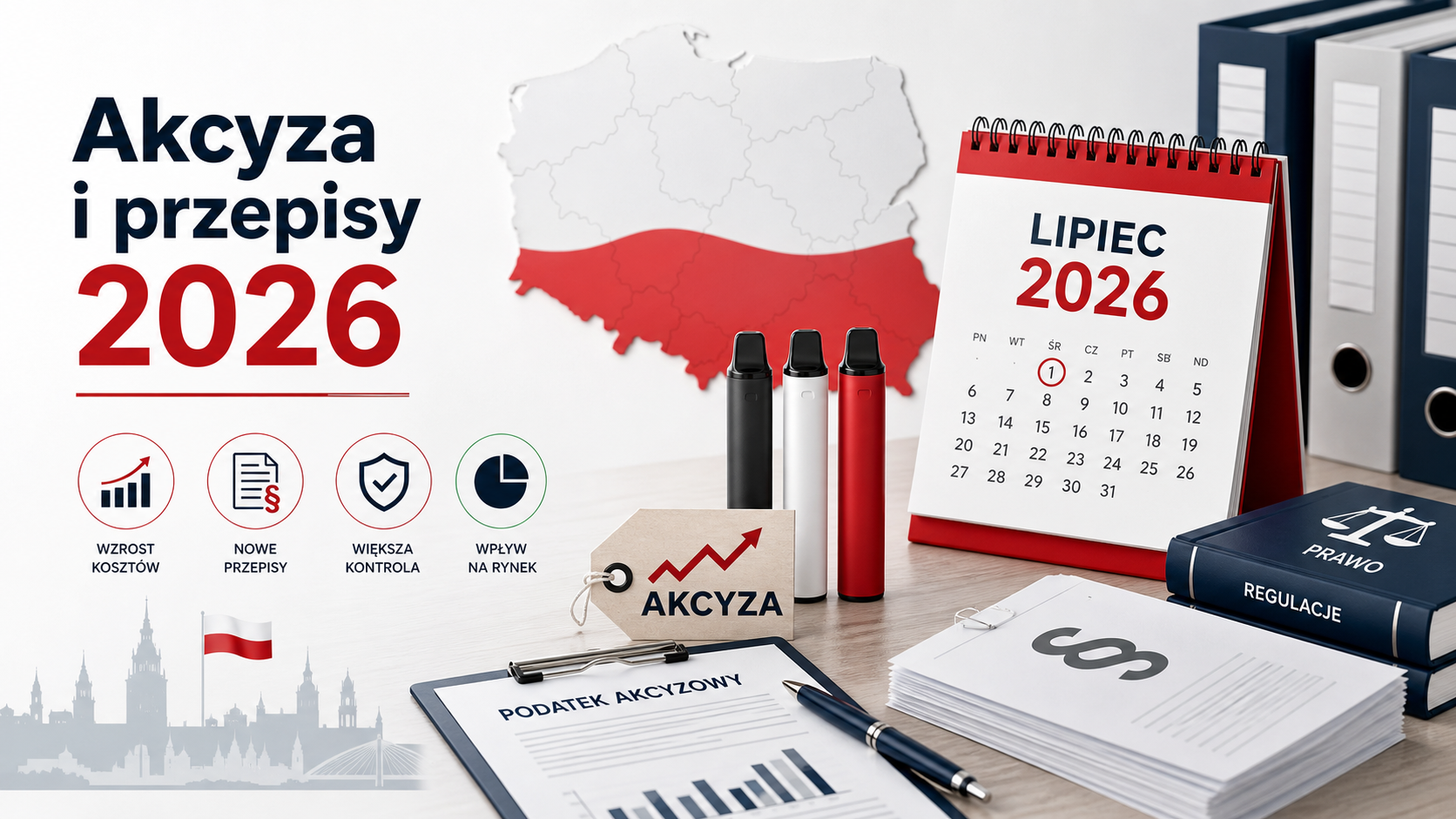 Akcyza i przepisy 2026 dla jednorazowych e-papierosów w Polsce
