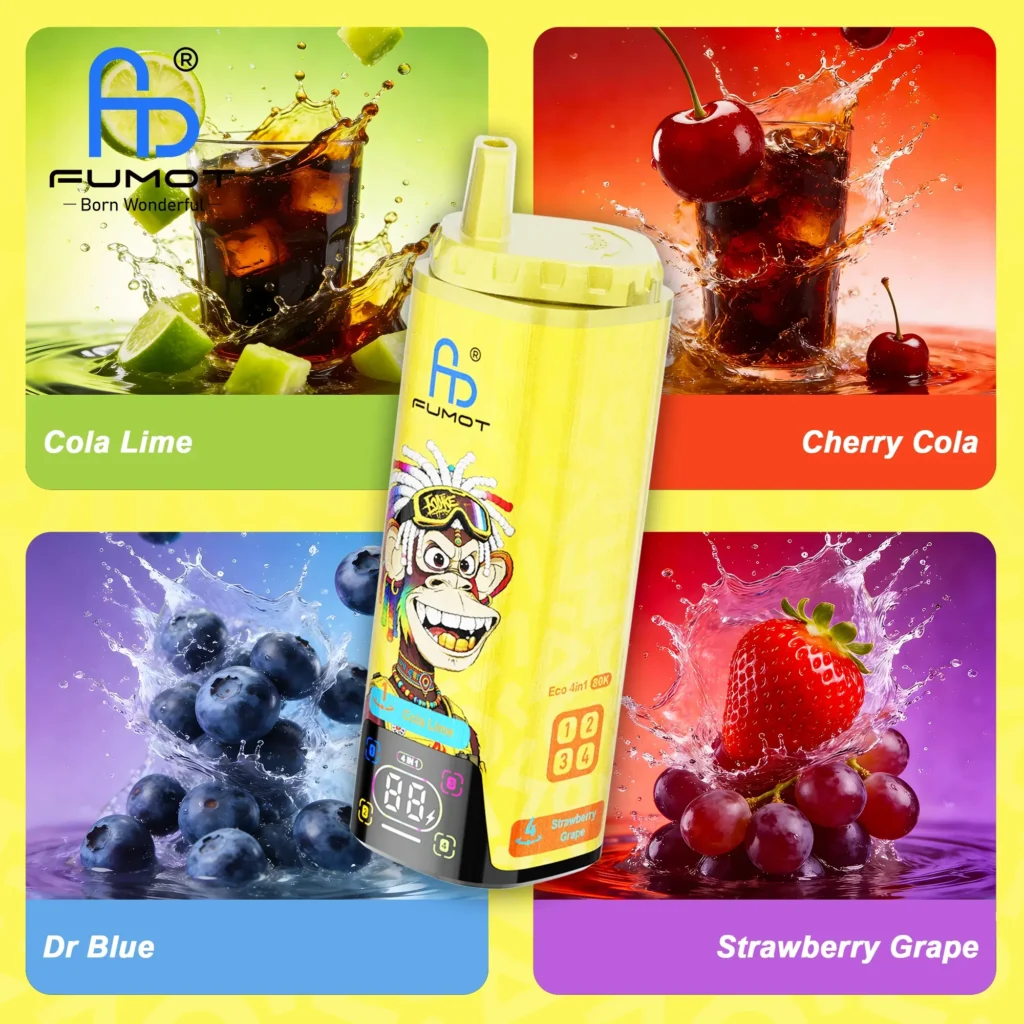 Cola Lime / Cherry Cola / Dr Blue / Strawberry Grape