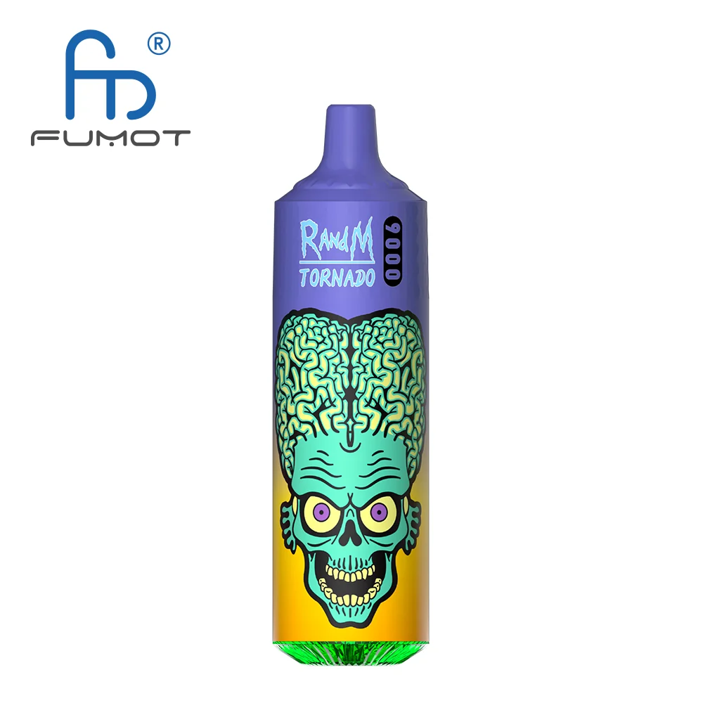 Fumot RandM Tornado 9000 Puffs ładowalny jednorazowy e-papieros - Straw Mango