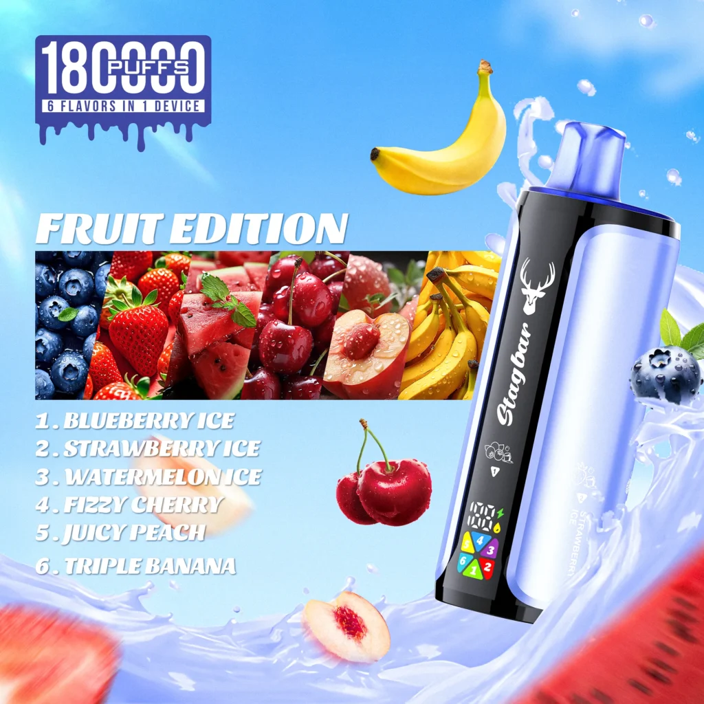 FRUIT EDITION (Blueberry Ice / Strawberry Ice / Watermelon Ice / Fizzy Cherry / Juicy Peach / Triple Banana)
